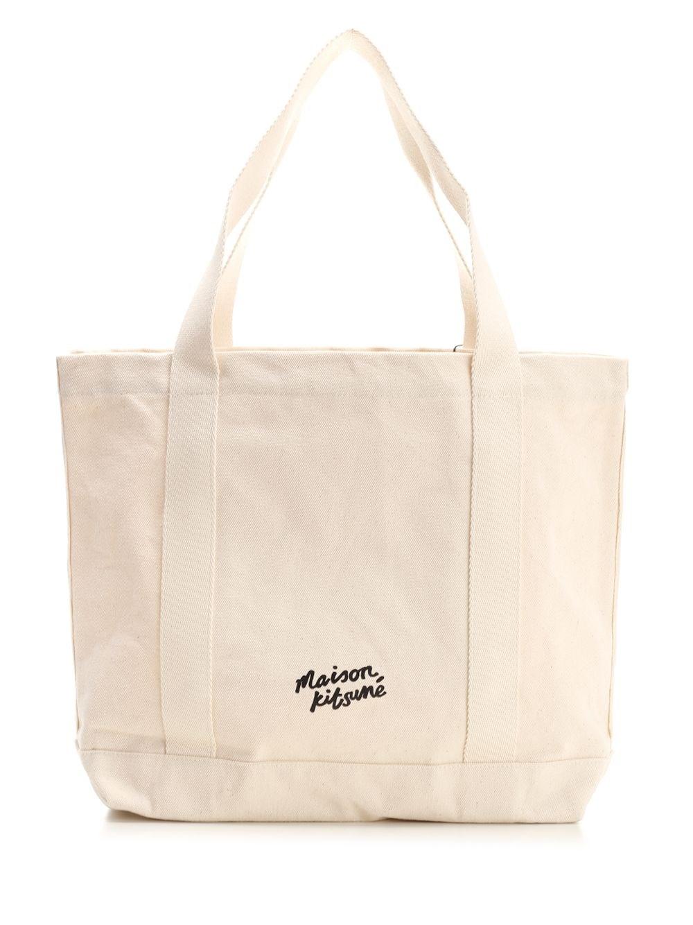 Al Duca D'Aosta Maison Kitsuné Tote In Canvas