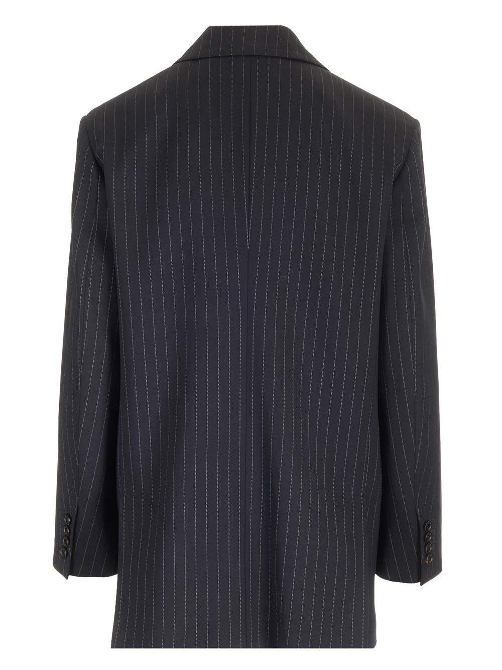 Al Duca D'Aosta Max Mara Blazer Gessato Blu