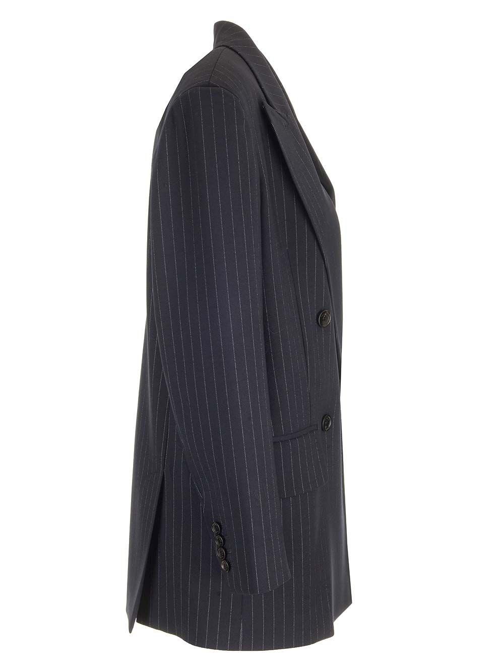 Al Duca D'Aosta Max Mara Blazer Gessato Blu