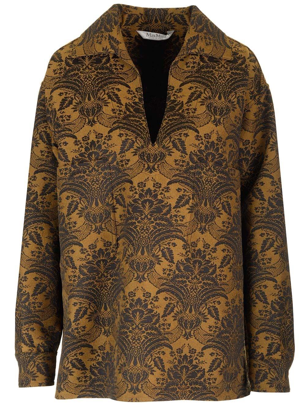 Al Duca D'Aosta Max Mara Top in lana jacquard