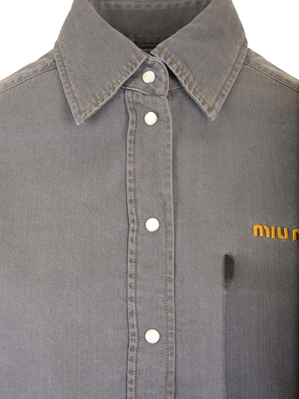 Al Duca D'Aosta Miu Miu Camicia In Chambray