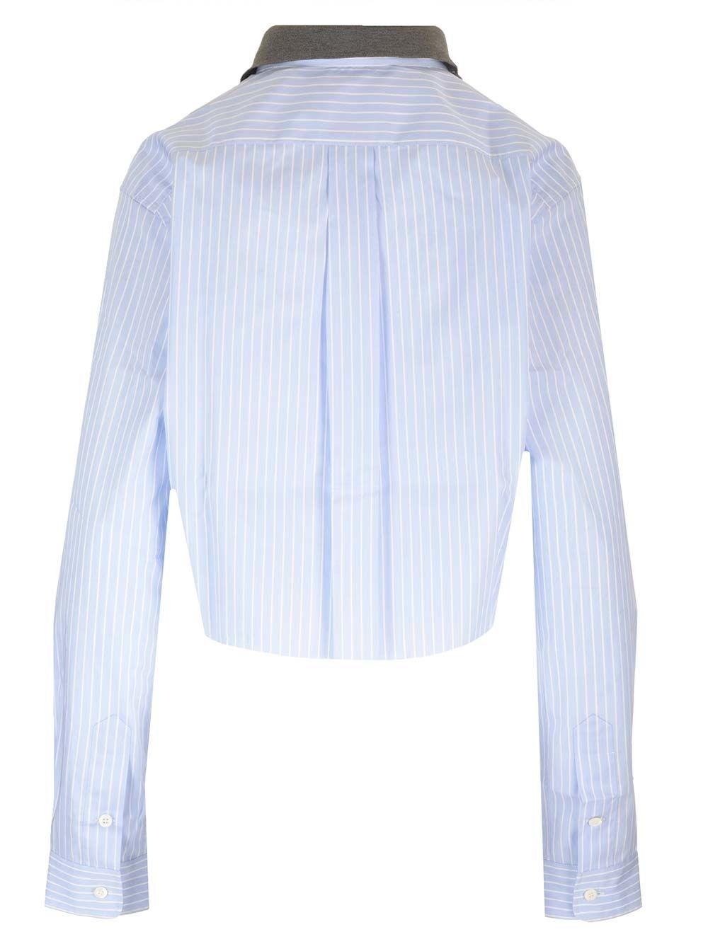 Al Duca D'Aosta Miu Miu Camicia In Cotone A Righe