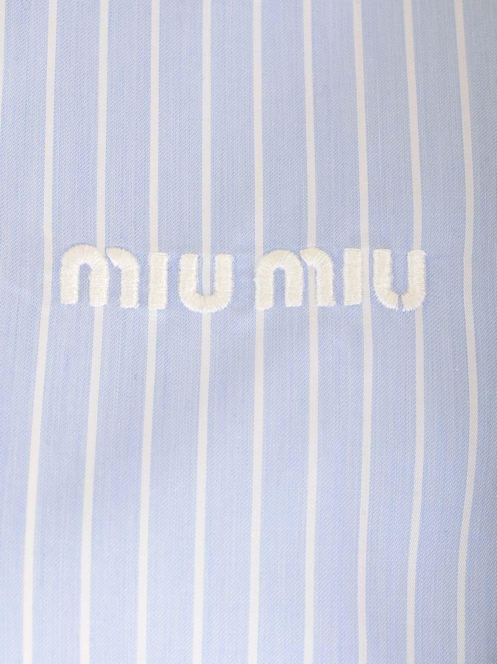 Al Duca D'Aosta Miu Miu Camicia In Cotone A Righe