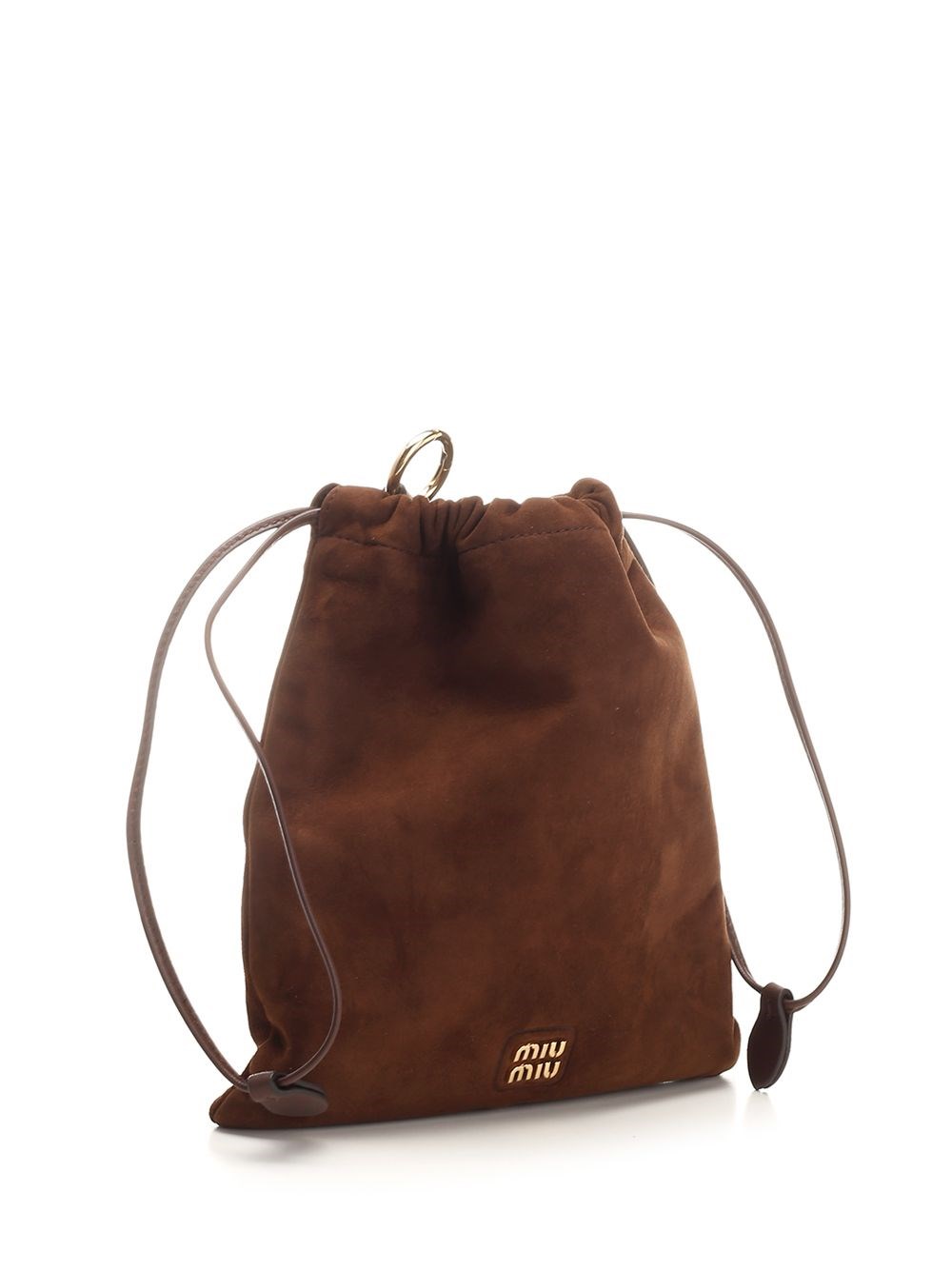 Al Duca D'Aosta Miu Miu Pouch In Pelle Scamosciata