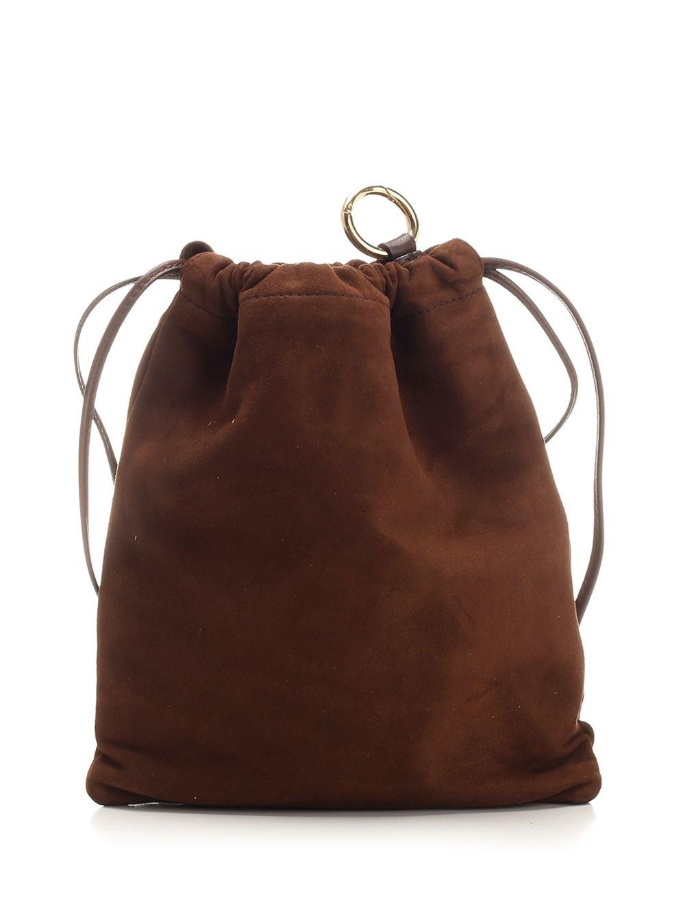 Al Duca D'Aosta Miu Miu Pouch In Pelle Scamosciata