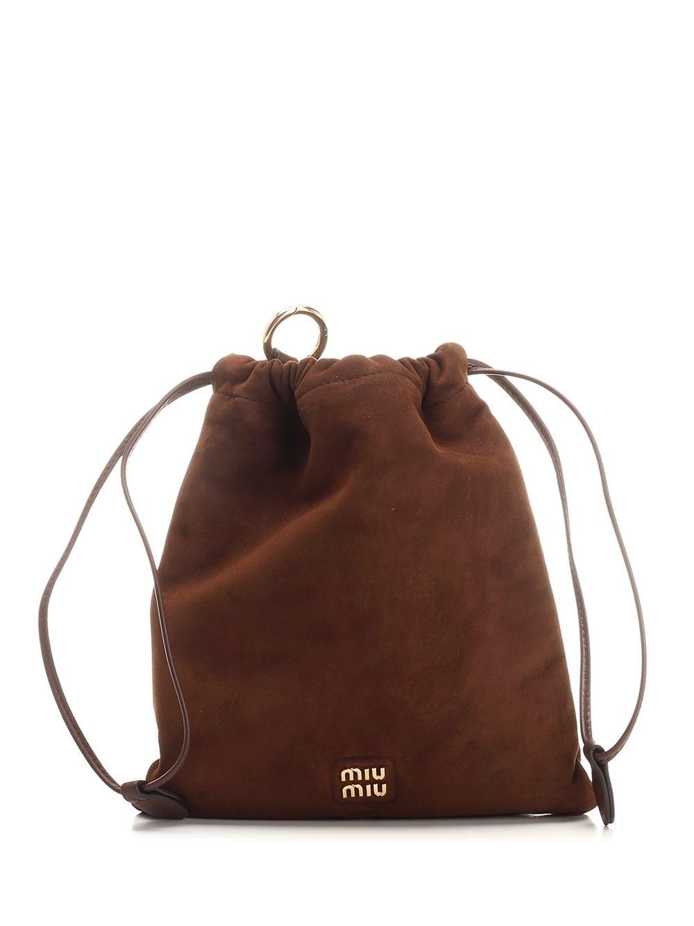 Al Duca D'Aosta Miu Miu Pouch in pelle scamosciata