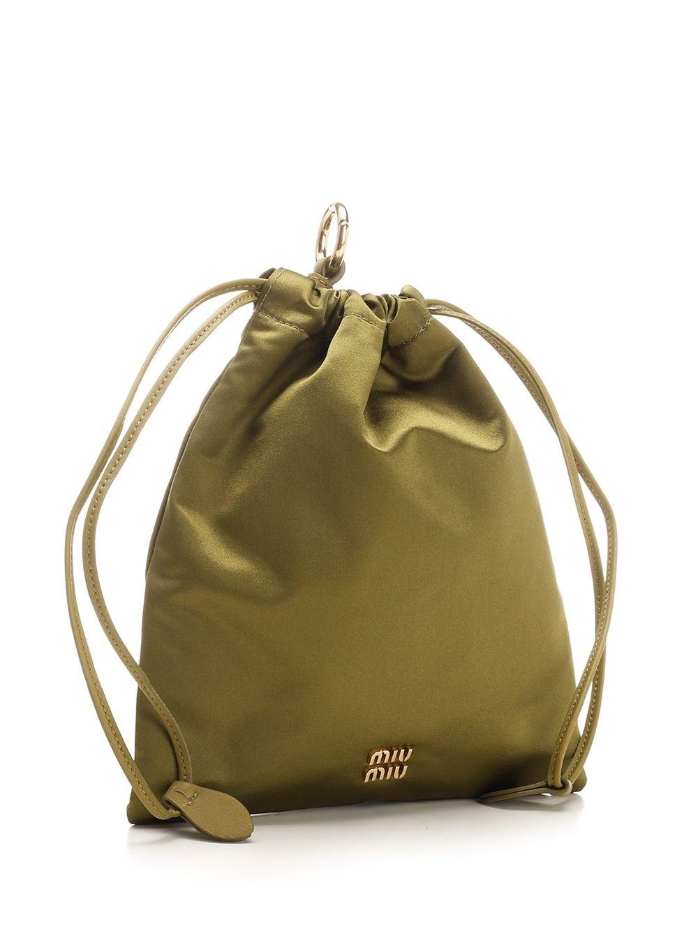 Al Duca D'Aosta Miu Miu Pouch In Pelle Scamosciata