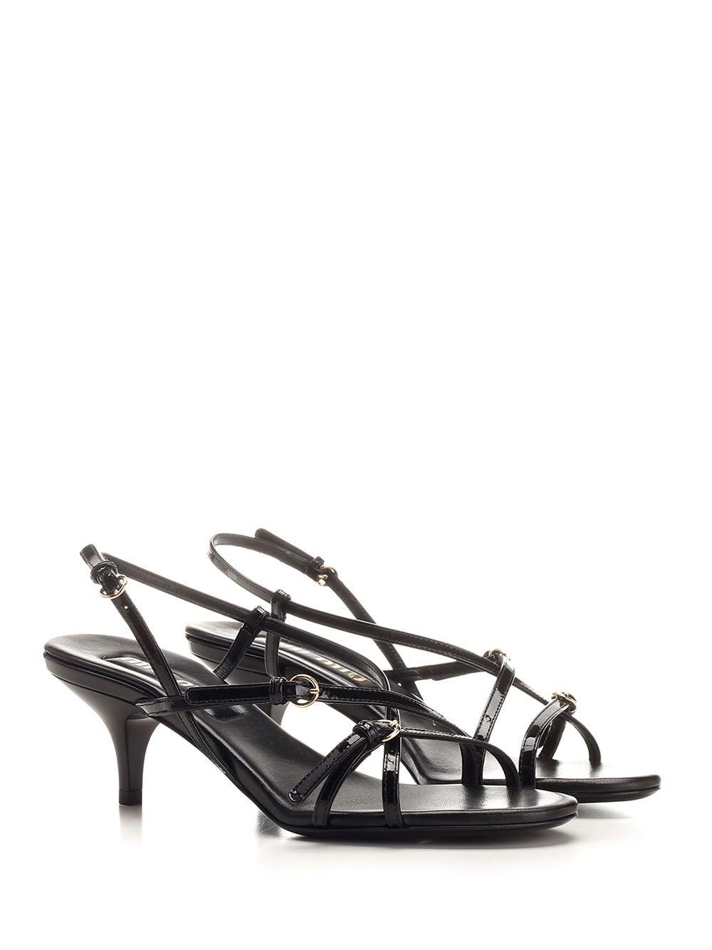 Al Duca D'Aosta Miu Miu Sandali In Vernice
