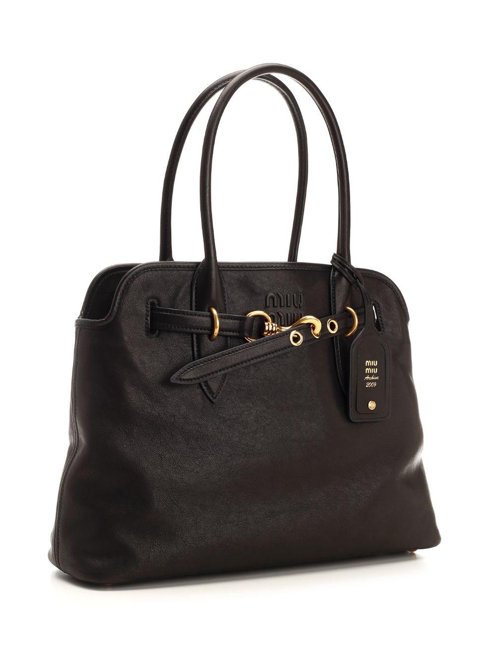 Al Duca D'Aosta Miu Miu Tote Bag "Adventure" Nera