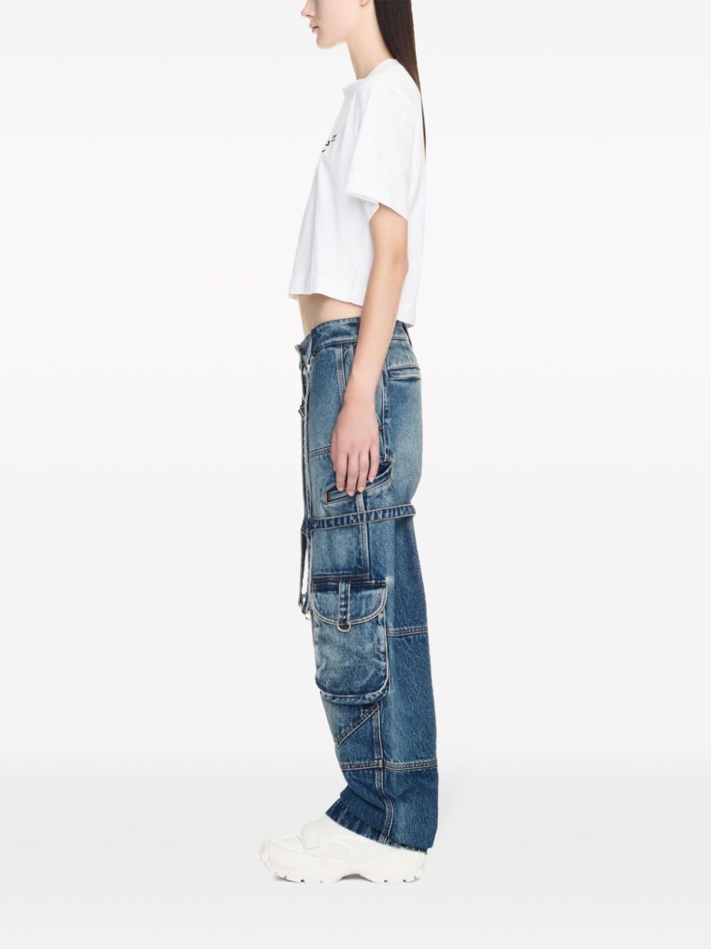 Al Duca D'Aosta Off-white Jeans Cargo Oversize