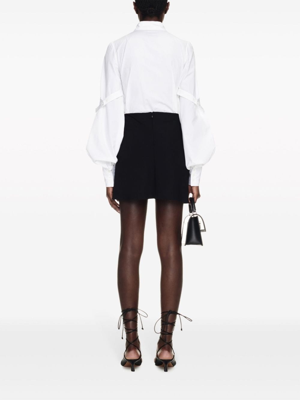 Al Duca D'Aosta Off-white Mini Gonna "Twist"