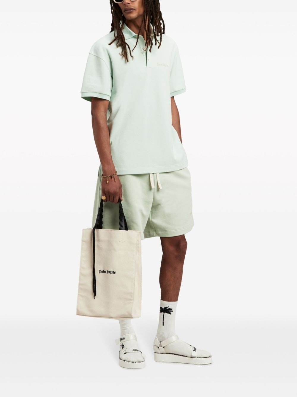 Al Duca D'Aosta Palm Angels Borsa Tote In Cotone