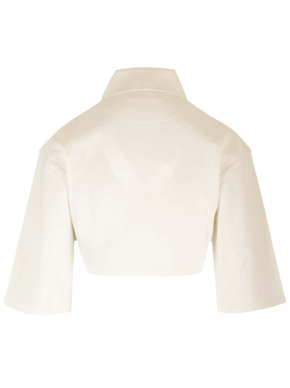 Al Duca D'Aosta Palm Angels Polo Cropped In Cotone