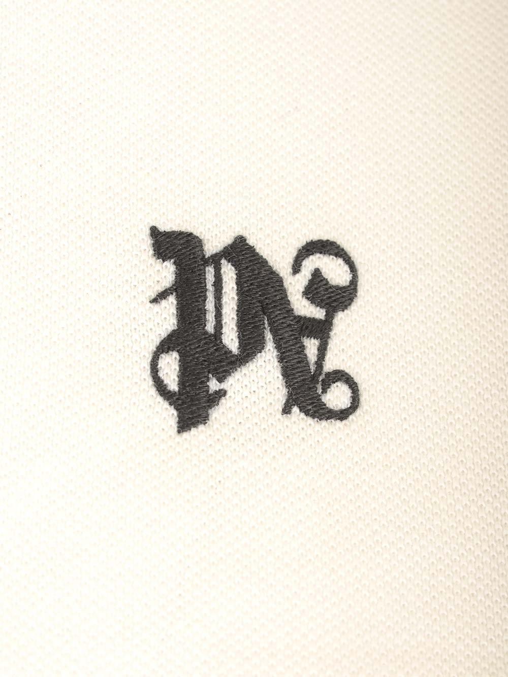 Al Duca D'Aosta Palm Angels Polo Cropped In Cotone