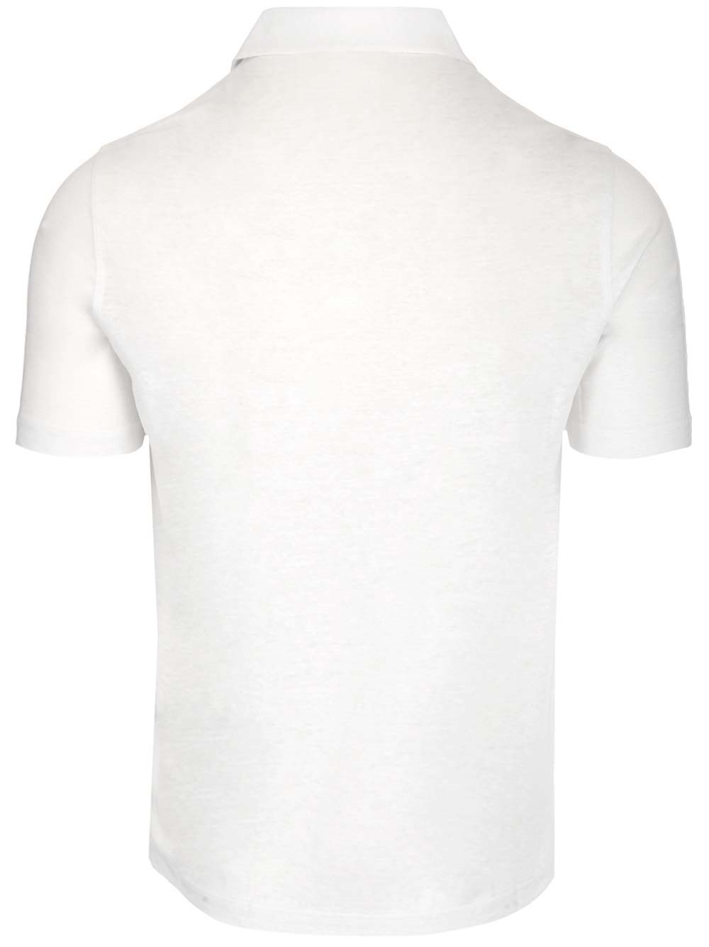Al Duca D'Aosta Al Duca D'aosta Polo Bianca In Lino
