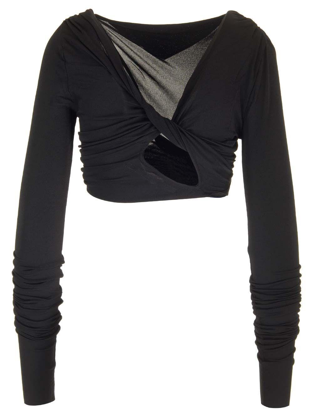 Al Duca D'Aosta Rick Owens Crop Top "Jade"