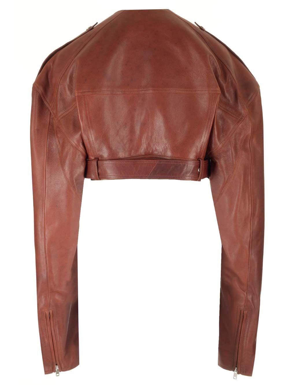 Al Duca D'Aosta Rick Owens Giacca Biker Corta