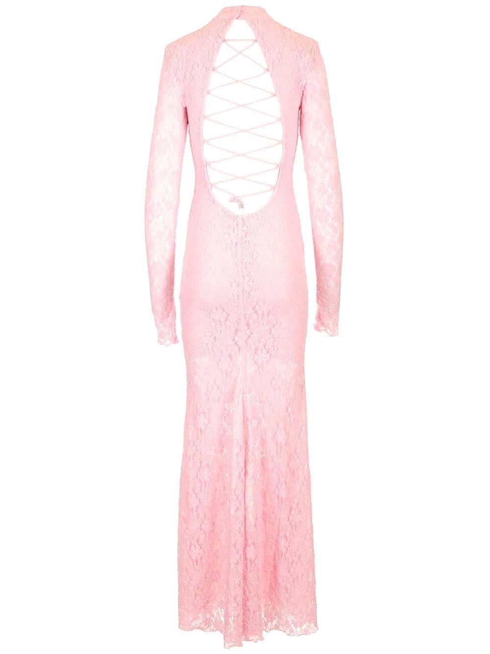 Al Duca D'Aosta Rotate Abito Maxi In Pizzo