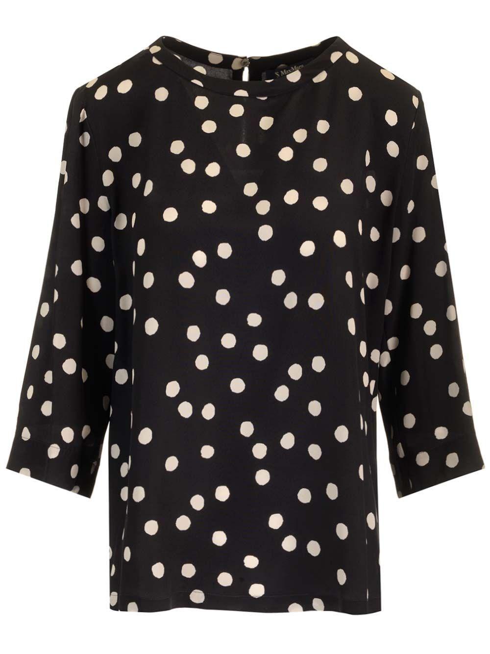 Al Duca D'Aosta 's Max Mara Blusa "Arturo" in crepe