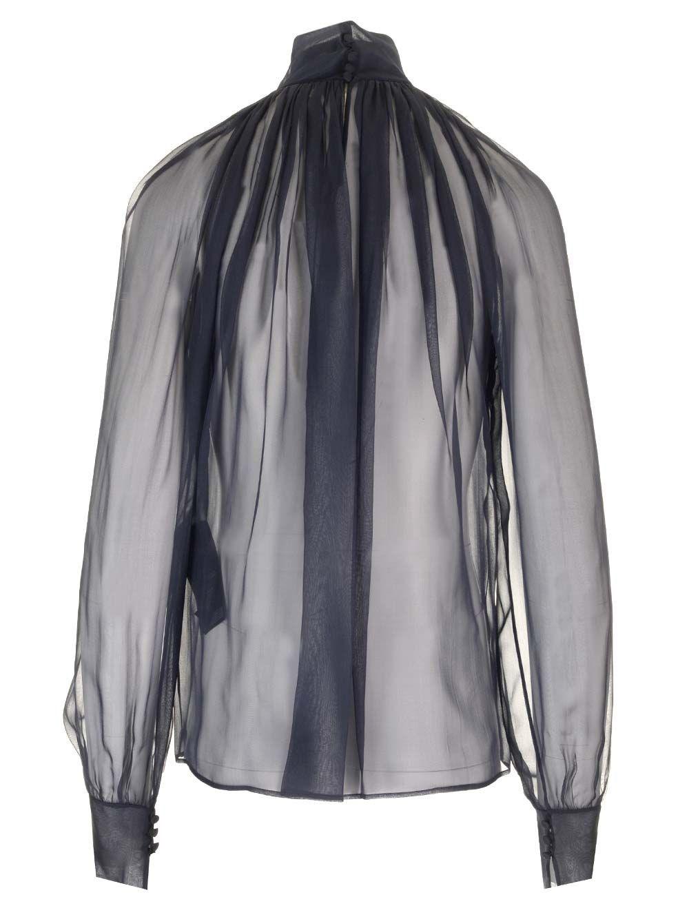 Al Duca D'Aosta Saint Laurent Blusa Trasparente