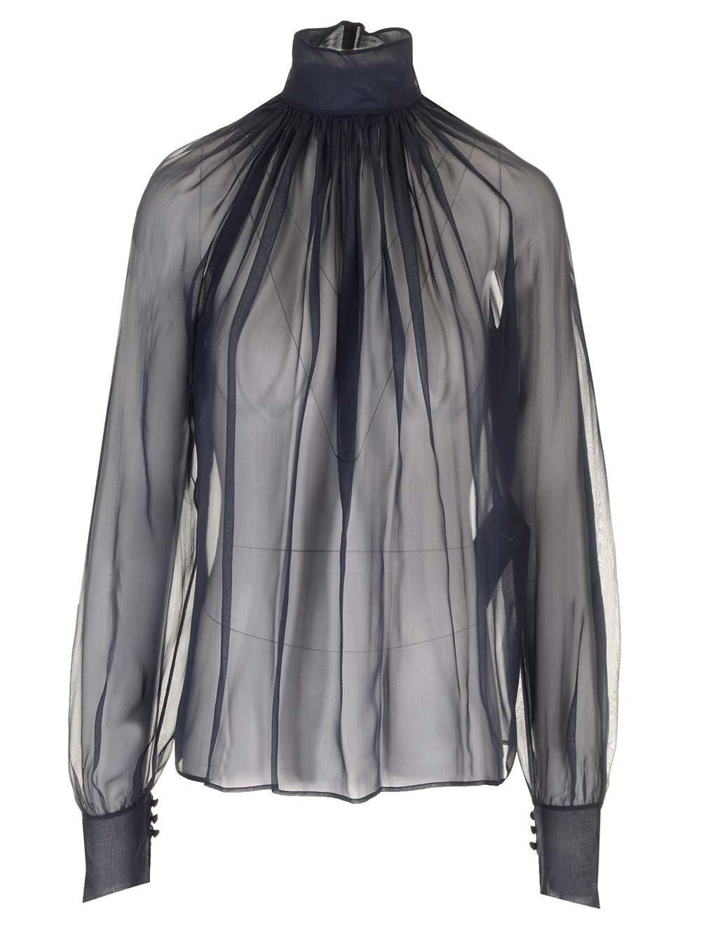 Al Duca D'Aosta Saint Laurent Blusa trasparente
