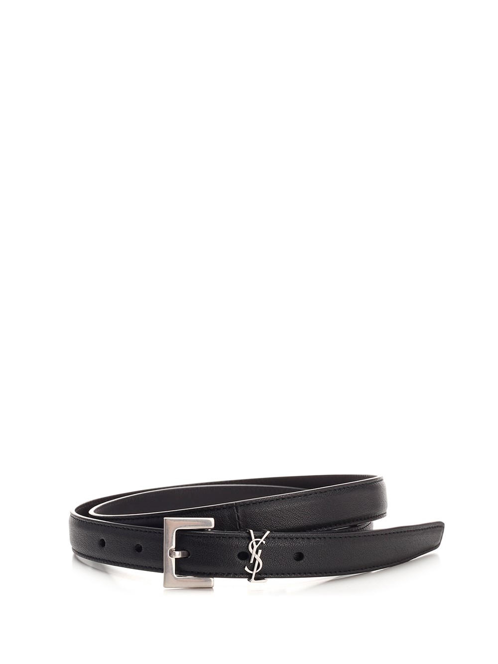 Al Duca D'Aosta Saint Laurent Cintura "YSL" Nera
