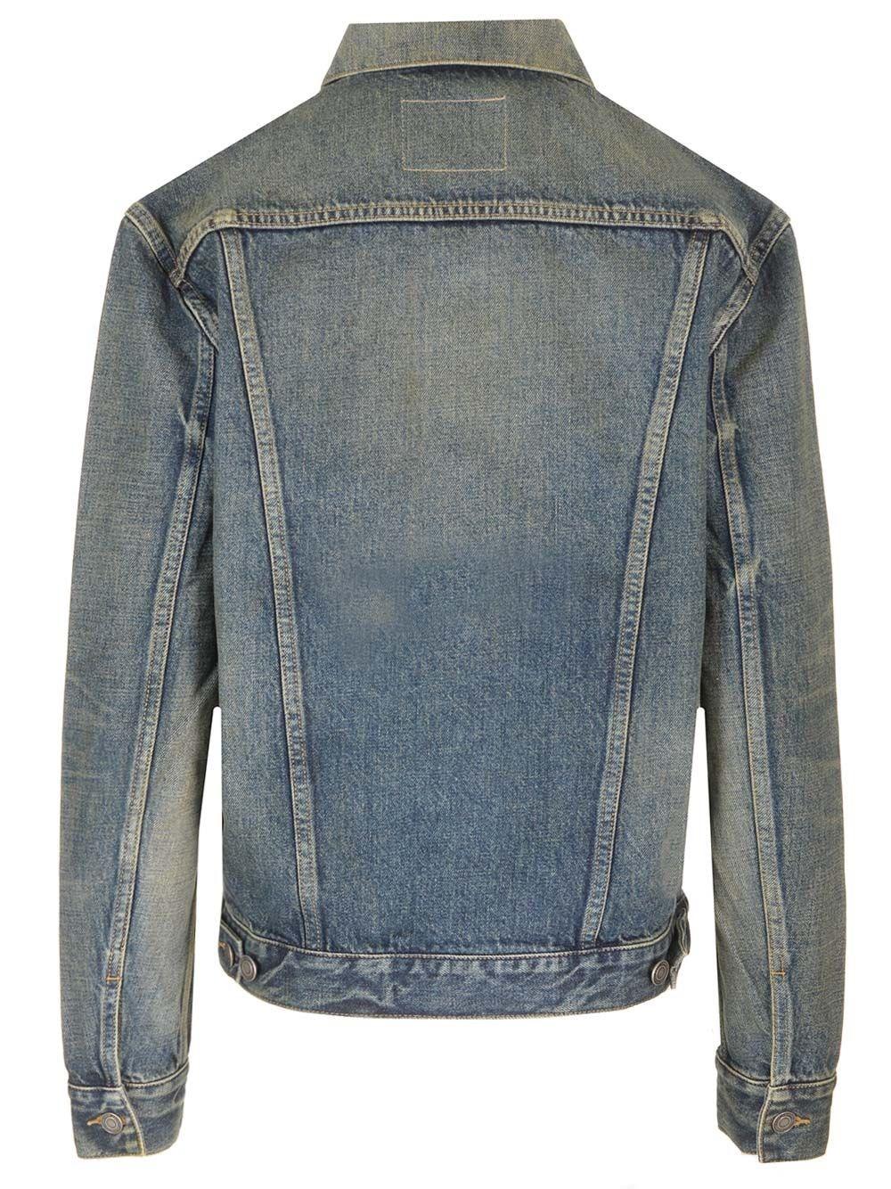 Al Duca D'Aosta Saint Laurent Giacca Denim Fitted