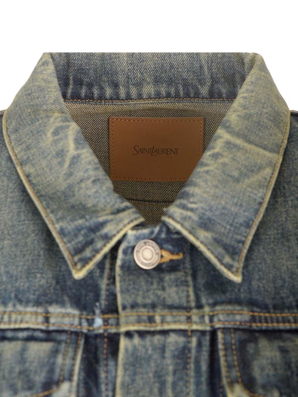 Al Duca D'Aosta Saint Laurent Giacca Denim Fitted