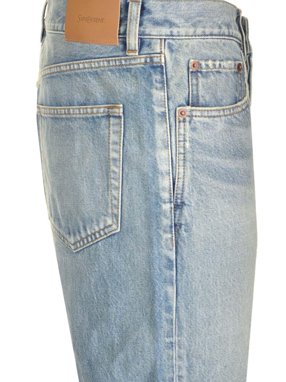 Al Duca D'Aosta Saint Laurent Jeans A Gamba Dritta