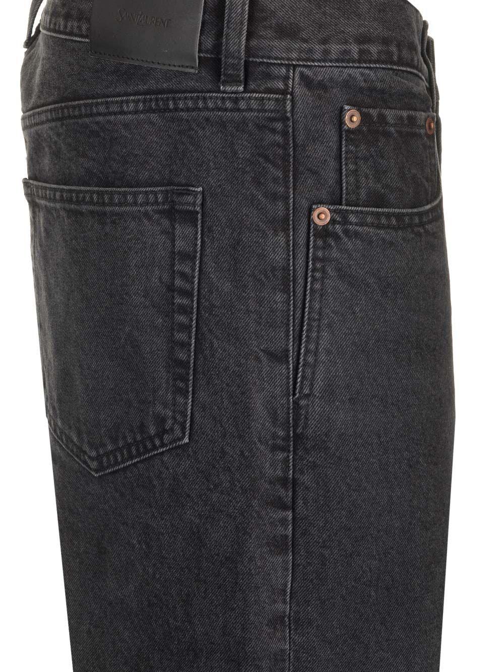 Al Duca D'Aosta Saint Laurent Jeans A Gamba Dritta