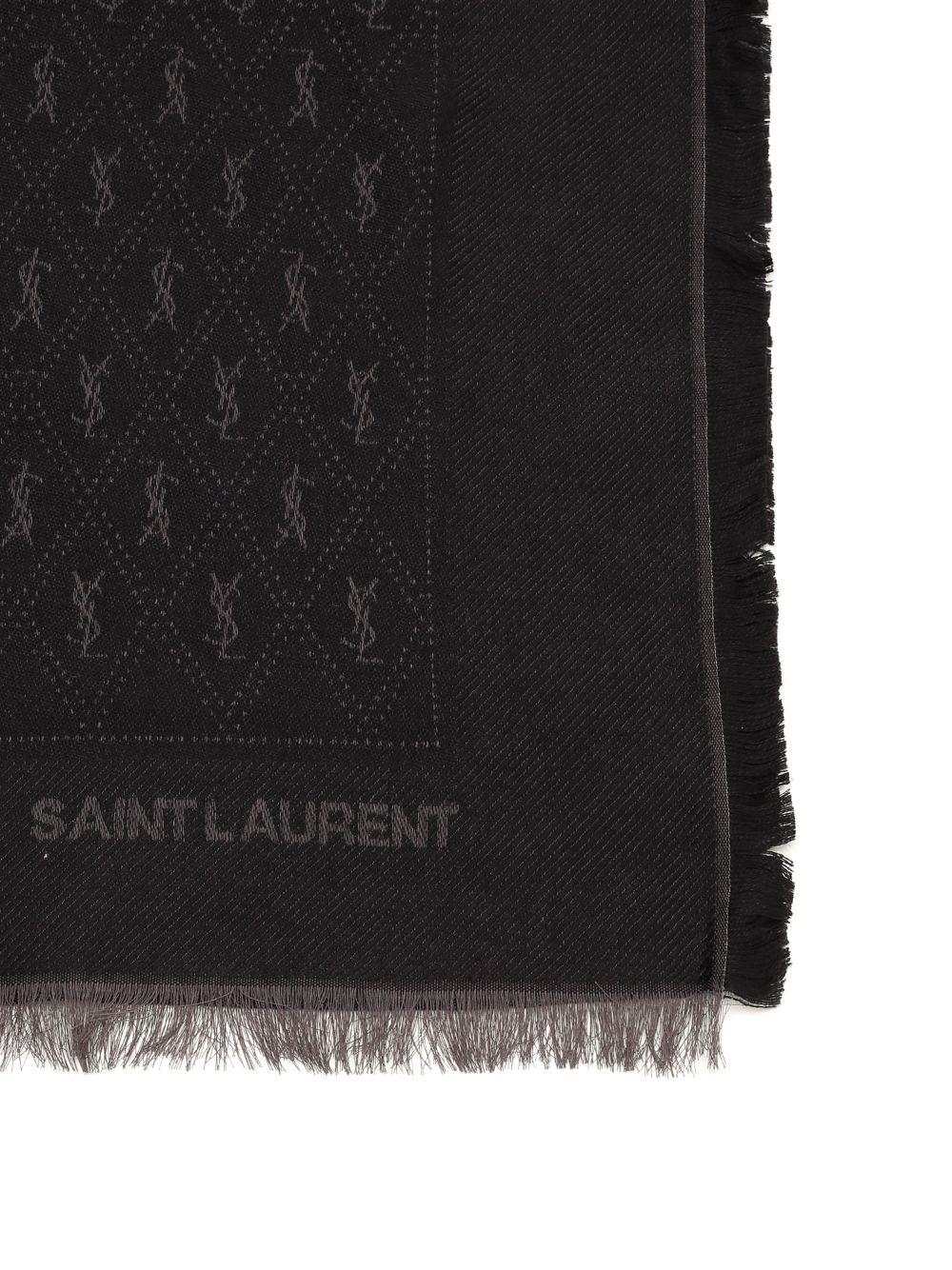 Al Duca D'Aosta Saint Laurent Sciarpa Monogram YSL