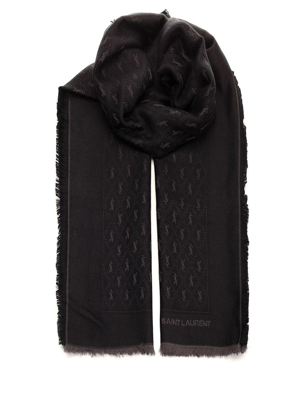 Al Duca D'Aosta Saint Laurent Sciarpa Monogram YSL