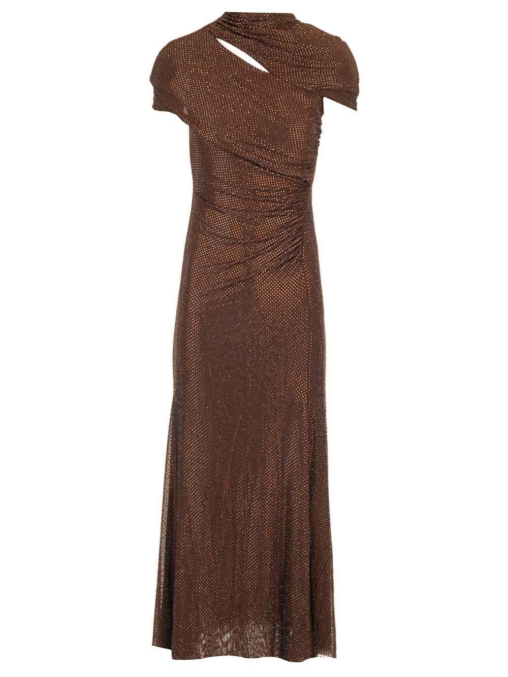 Al Duca D'Aosta Self-portrait Abito midi in mesh