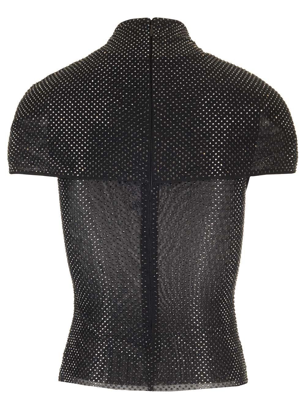 Al Duca D'Aosta Self-portrait Top In Mesh
