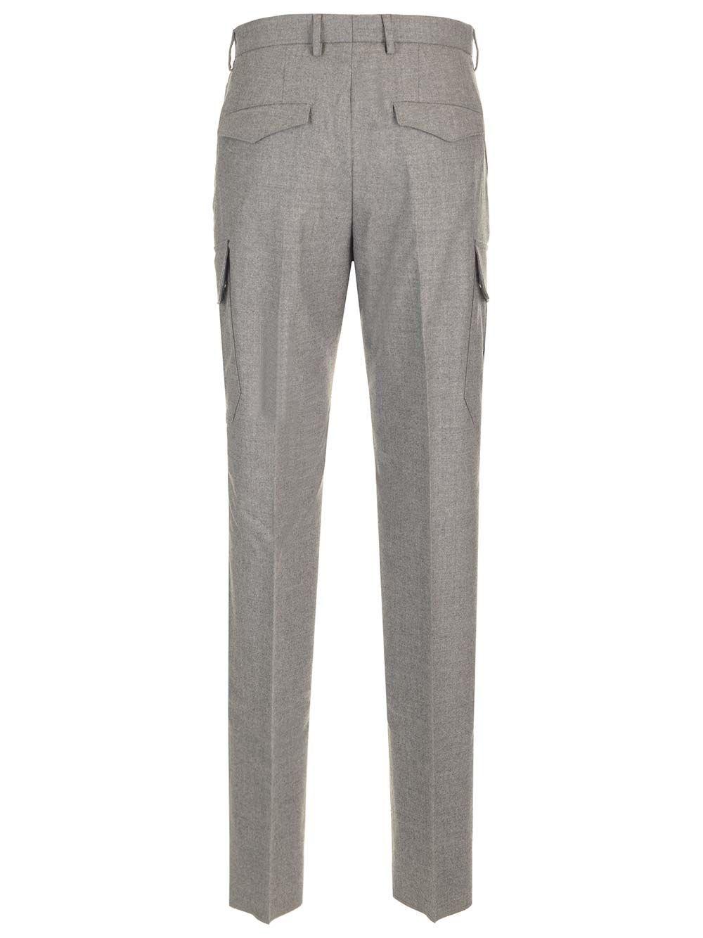 Al Duca D'Aosta Tagliatore Pantalone Cargo In Lana