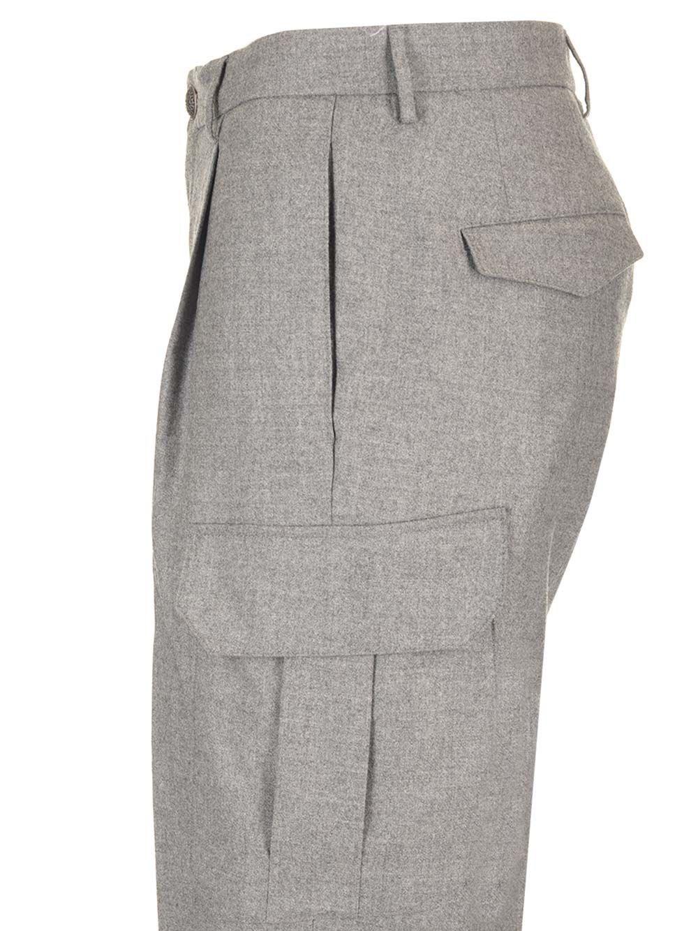 Al Duca D'Aosta Tagliatore Pantalone Cargo In Lana