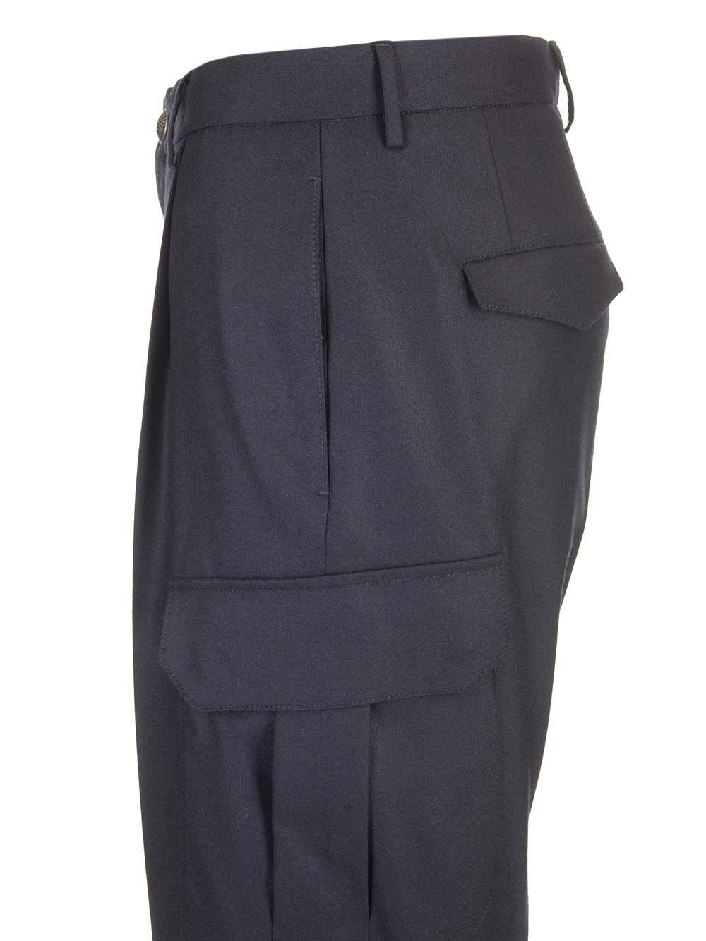 Al Duca D'Aosta Tagliatore Pantalone Cargo In Lana