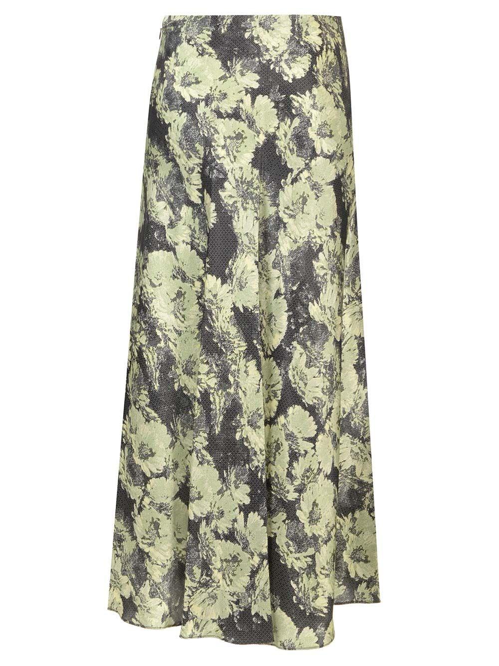 Al Duca D'Aosta Tory Burch Gonna In Satin Stampato