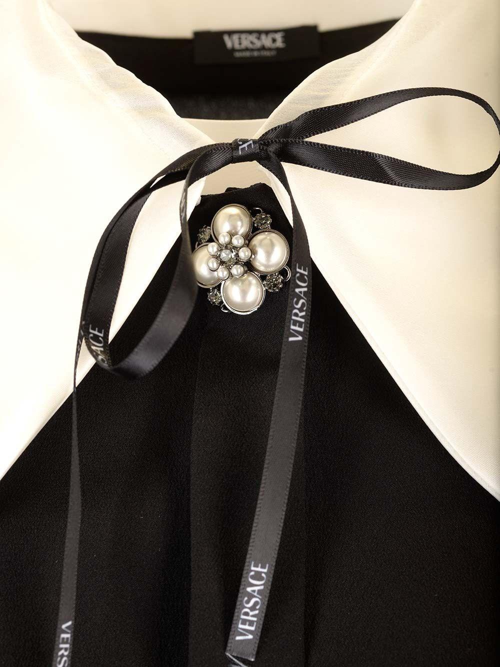 Al Duca D'Aosta Versace Blusa In Crepe De Chine