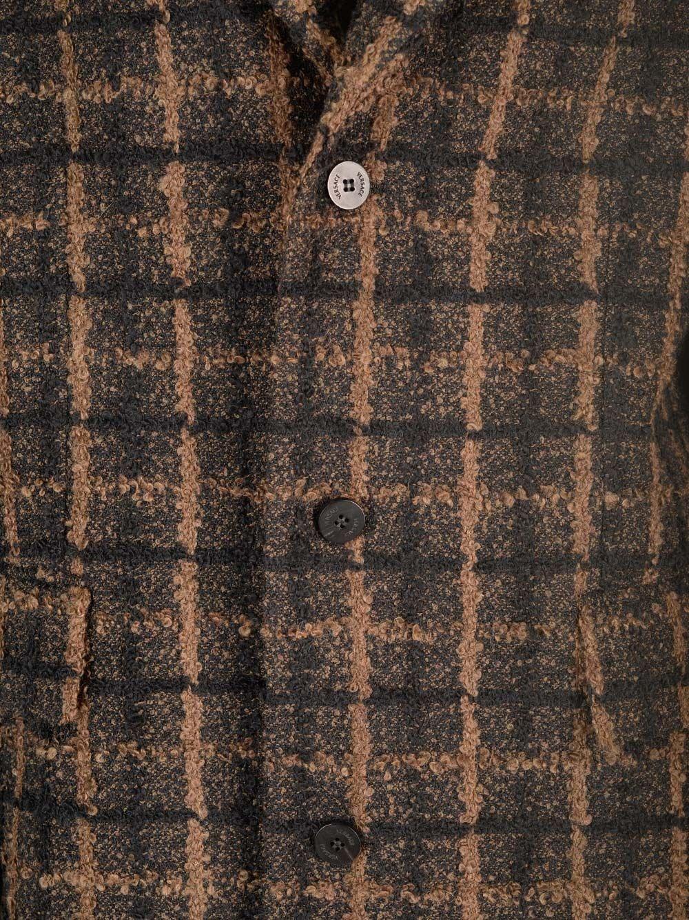 Al Duca D'Aosta Versace Cappotto In Tweed Bouclé