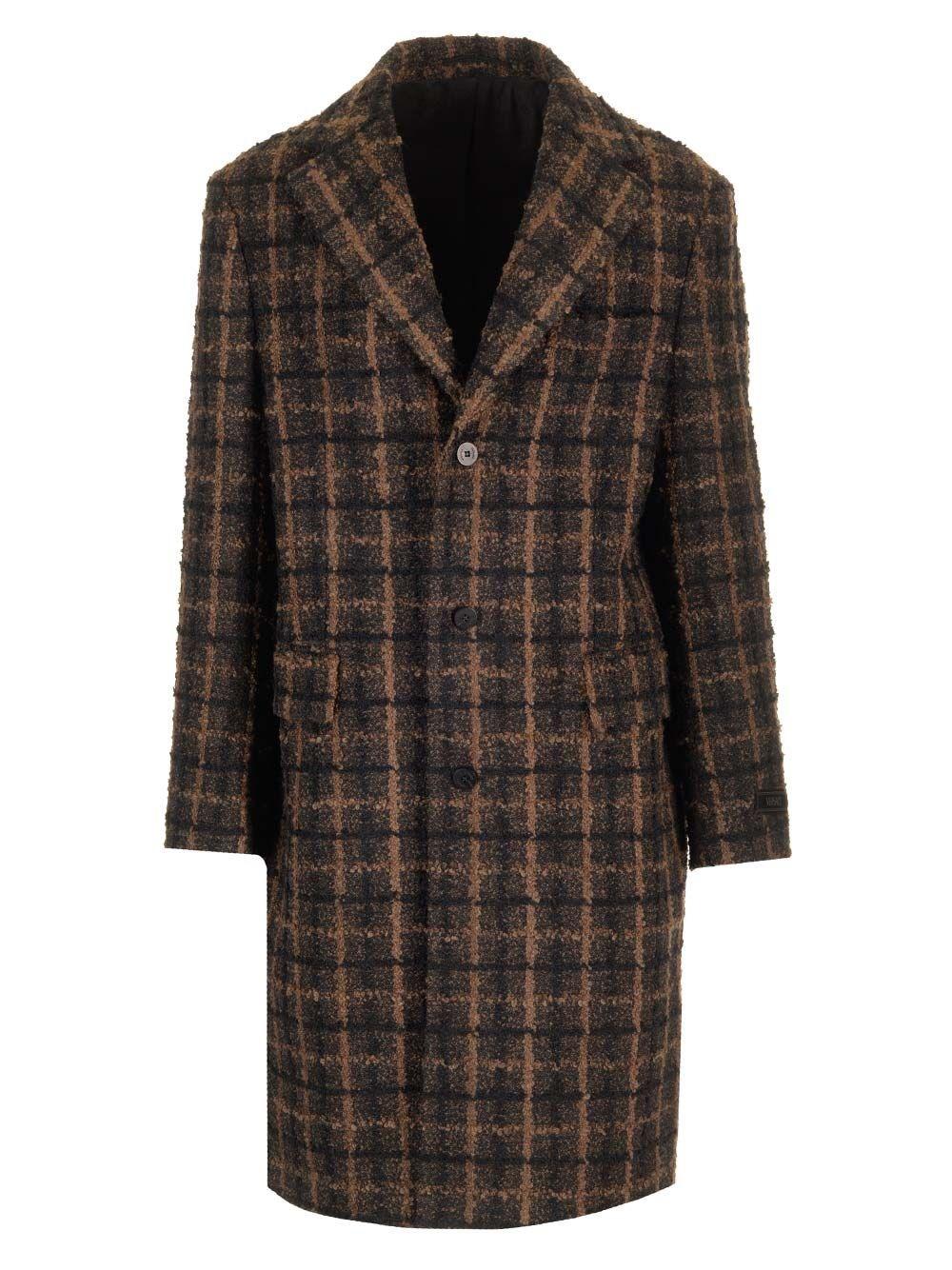 Al Duca D'Aosta Versace Cappotto In Tweed Bouclé