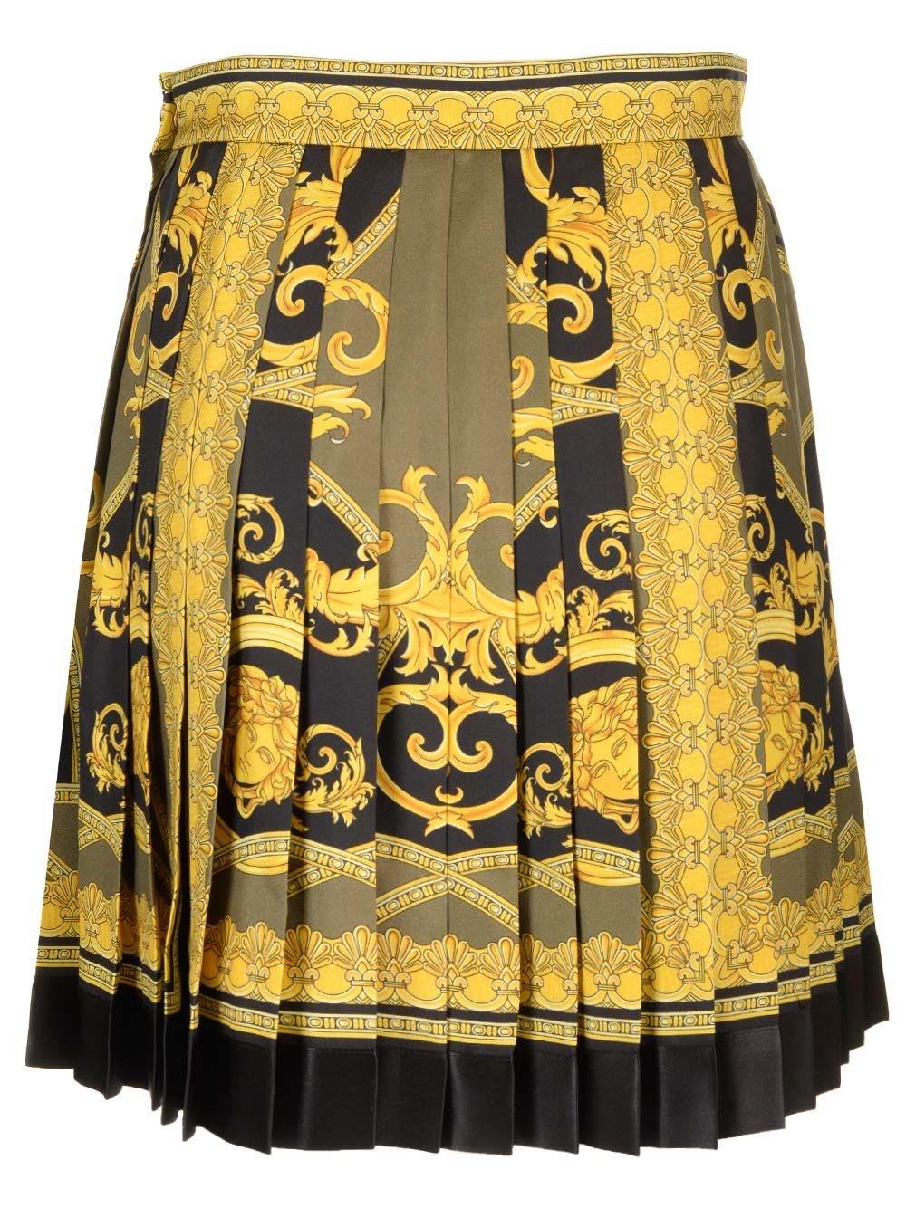 Al Duca D'Aosta Versace Gonna In Seta Maiolica