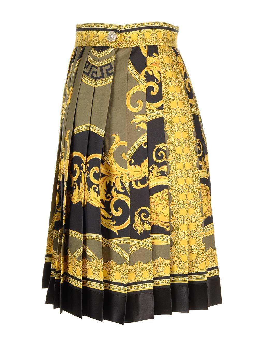 Al Duca D'Aosta Versace Gonna In Seta Maiolica