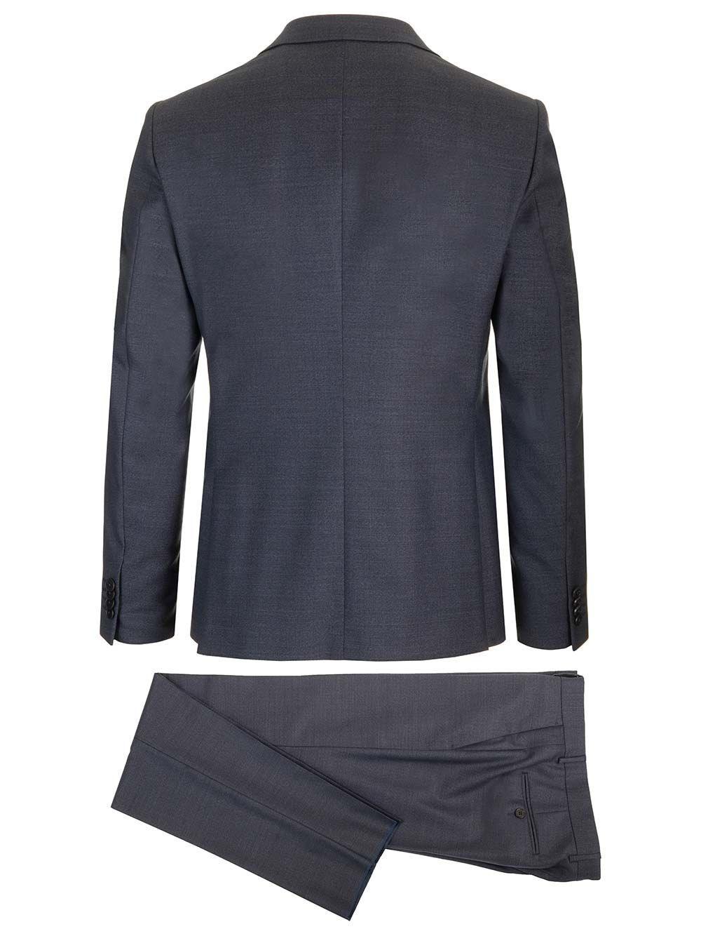 Al Duca D'Aosta Zegna Abito In Lana Blu