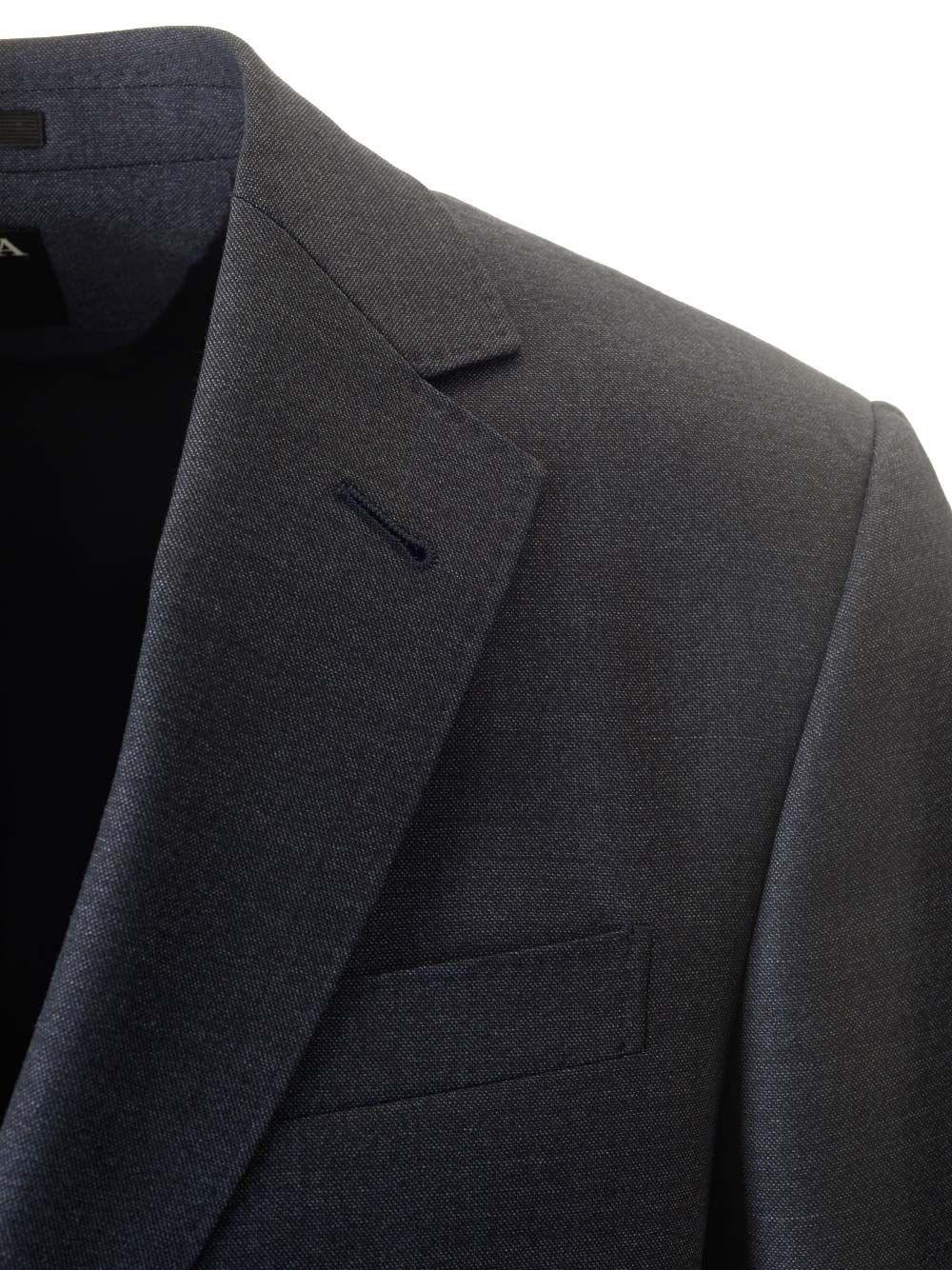 Al Duca D'Aosta Zegna Abito In Lana Blu