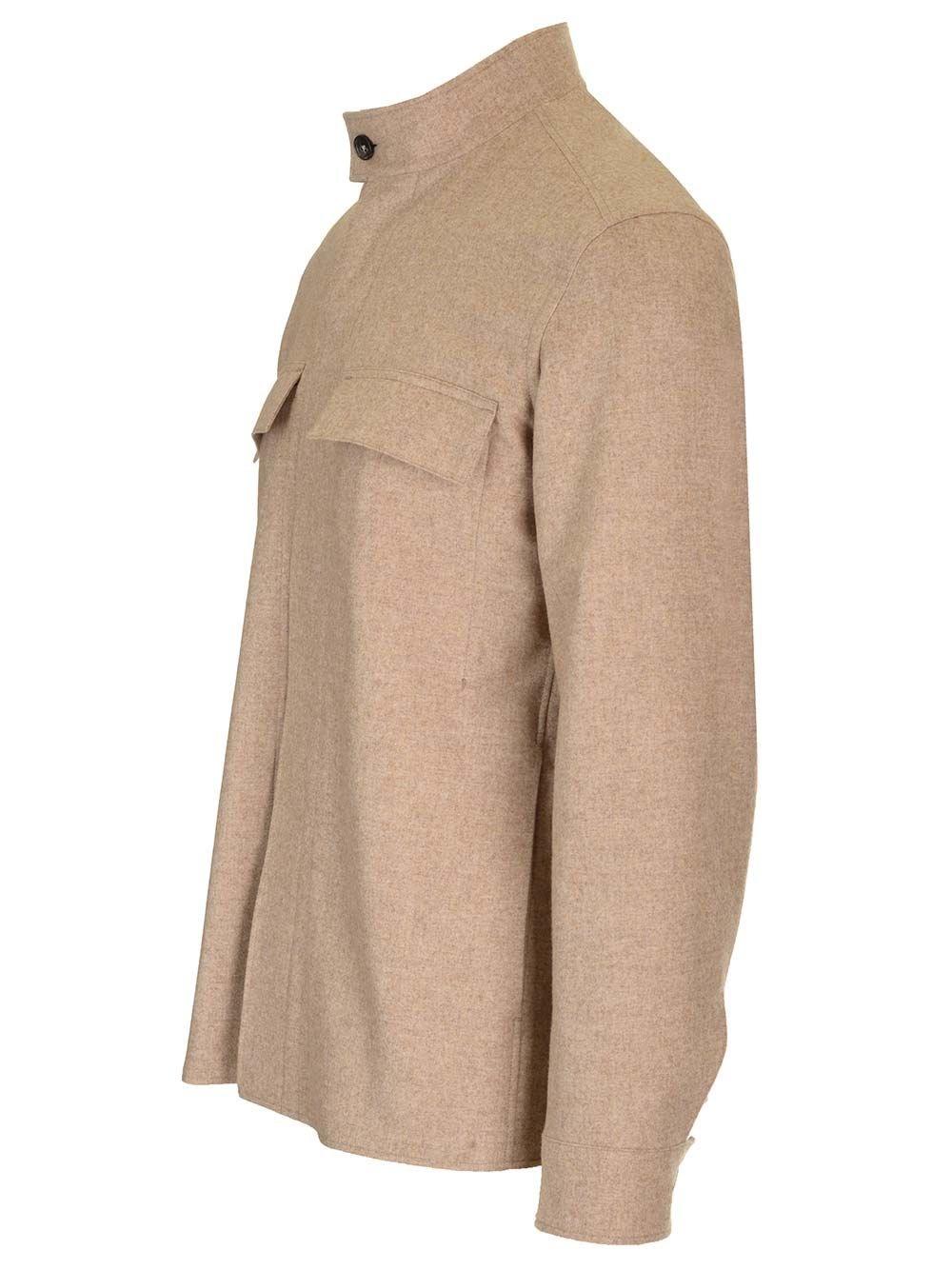 Al Duca D'Aosta Zegna Camicia Oversize In Cashmere