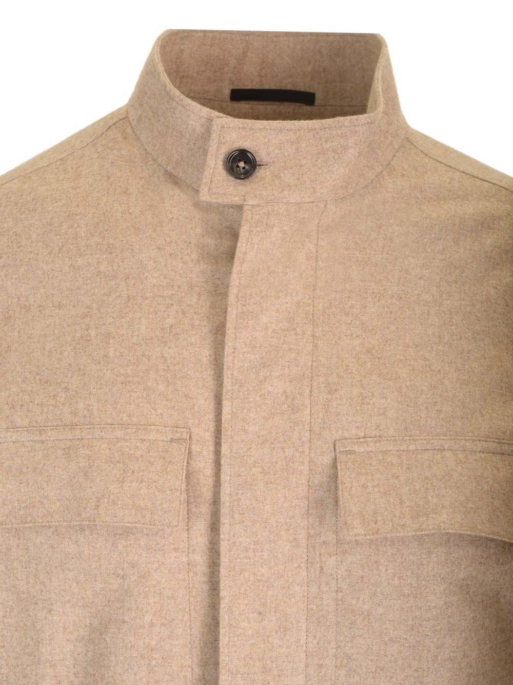 Al Duca D'Aosta Zegna Camicia Oversize In Cashmere