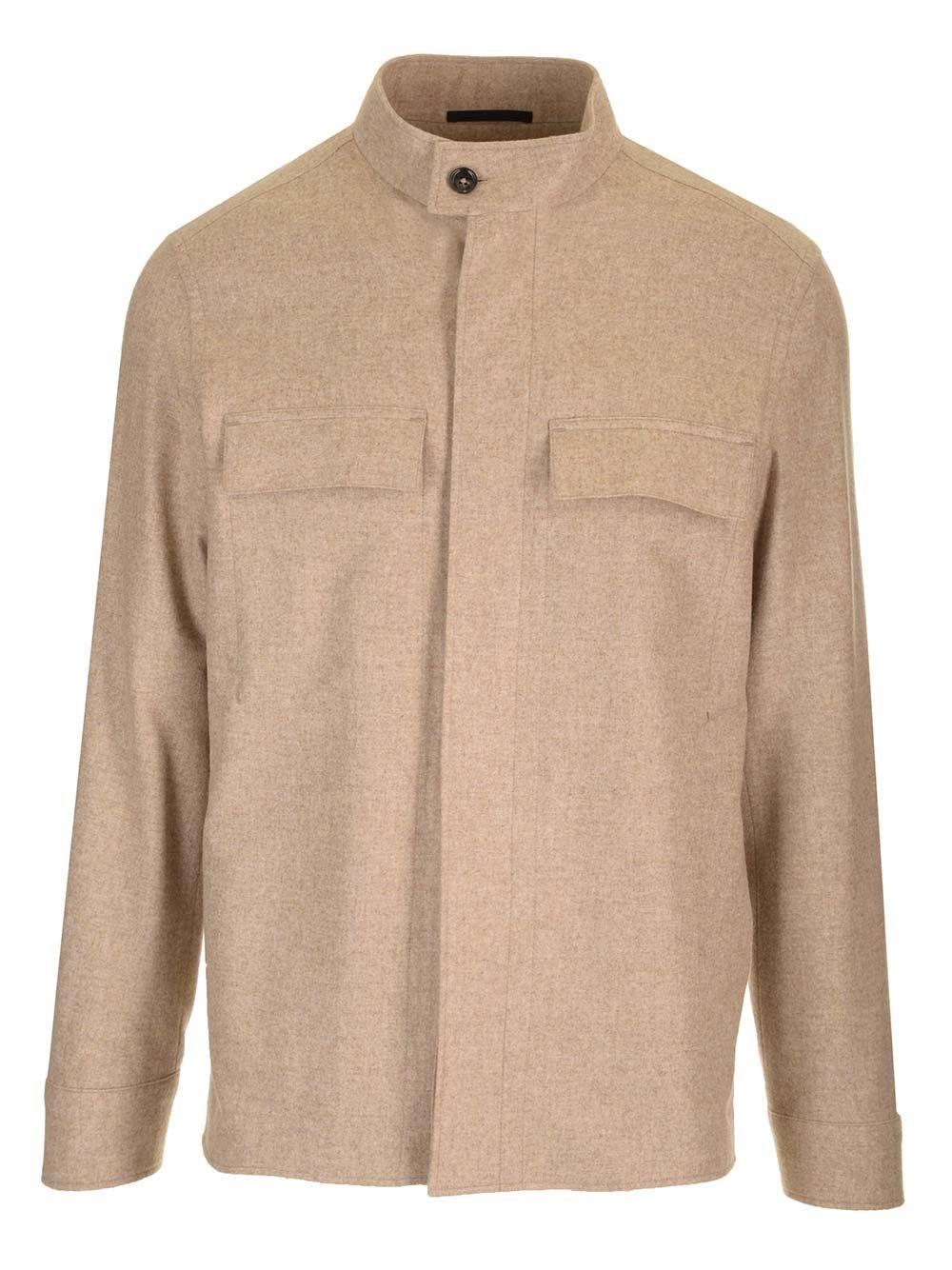 Al Duca D'Aosta Zegna Camicia oversize in cashmere