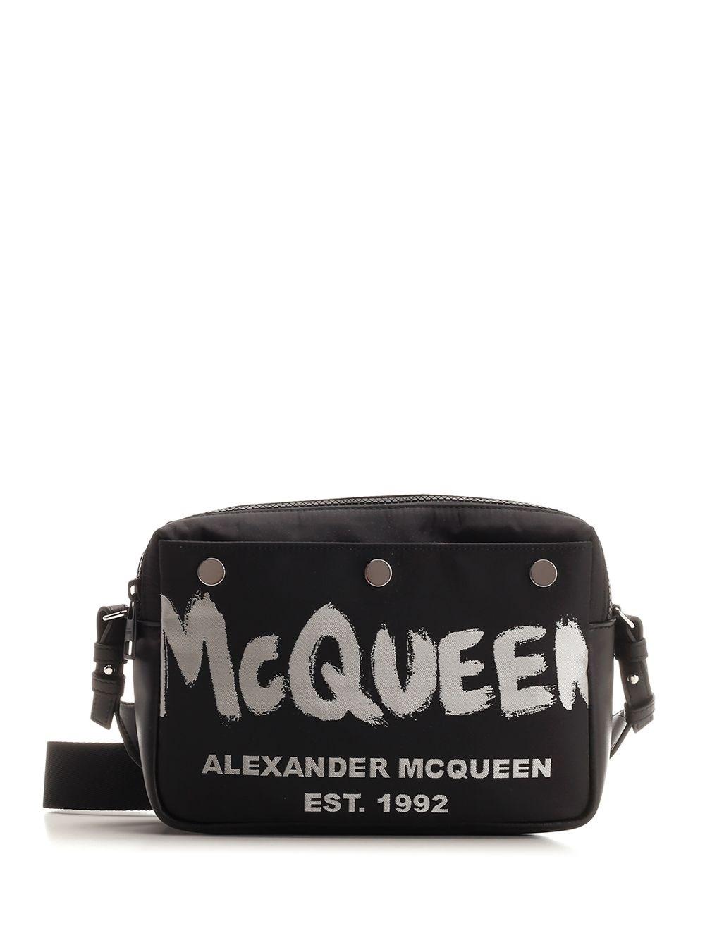 Al Duca D'Aosta Alexander Mcqueen Camera Bag Graffiti Pintered