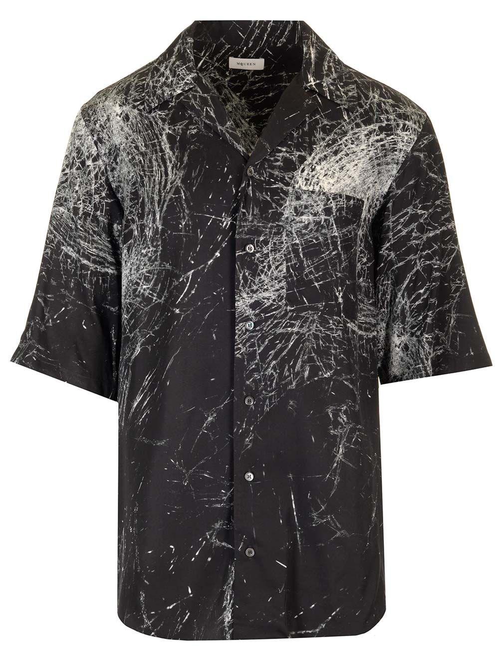 Al Duca D'Aosta Alexander Mcqueen Camicia Hawaiana Smashed Screen